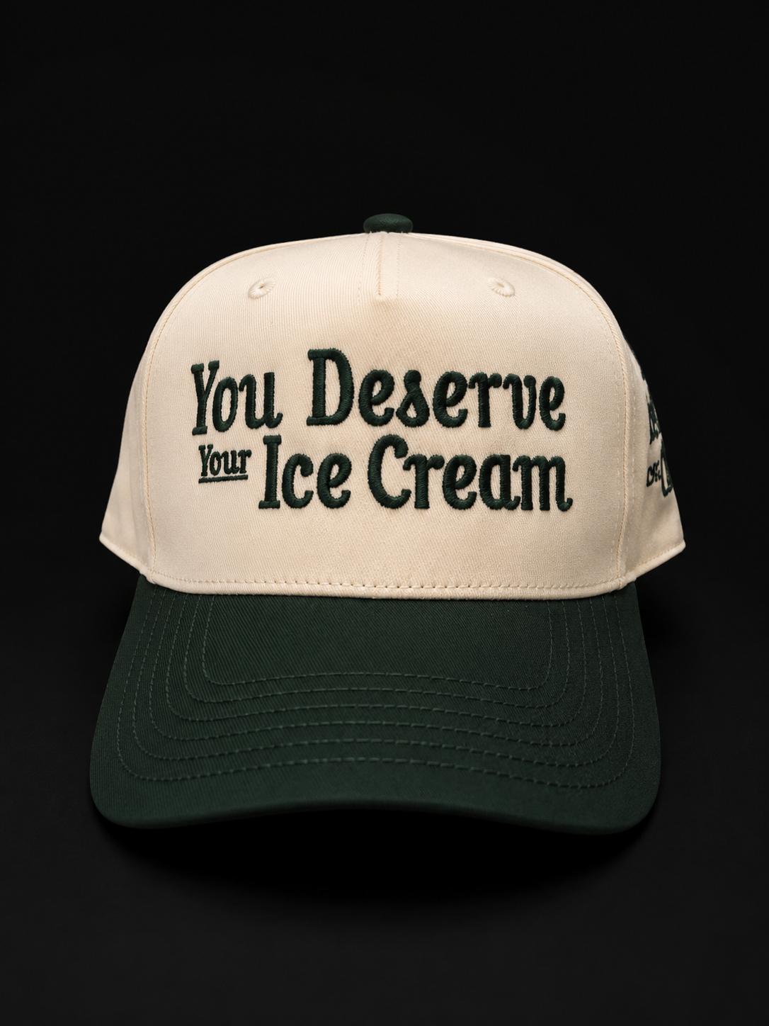 Offday Cream | Hunter Green Hat