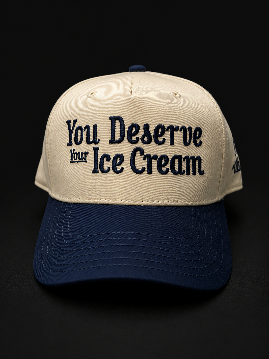 Offday Cream | Cobalt Blue Hat